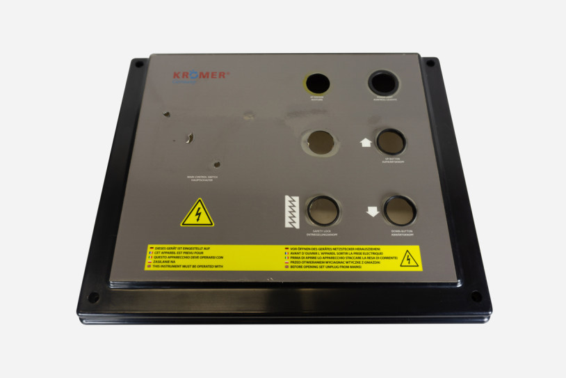 Bedienoberfläche ohne Knöpfe für Bedienpult, Modell X10, X30, X40